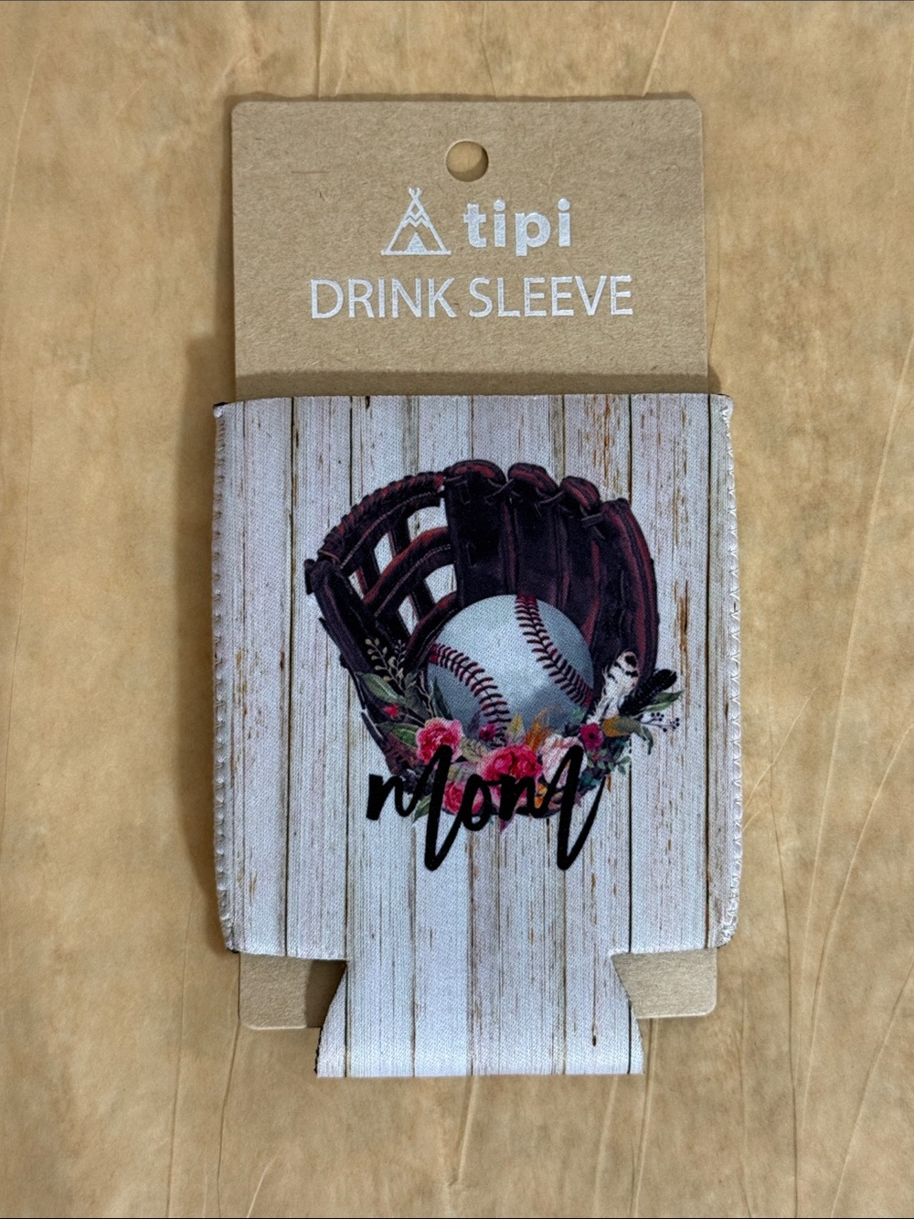 Tipi Floral Baseball Drink Sleeve